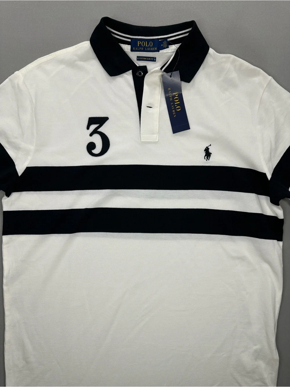 NWT Polo Ralph Lauren Custom Slim Fit Short-Sleeve Polo Shirt - Mens Medium